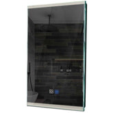 Specchio LED Verticale | Pulsanti touch | Funzione anti-appannamento | Luce bianca neutra - Reyze Serie Edge Modello 8